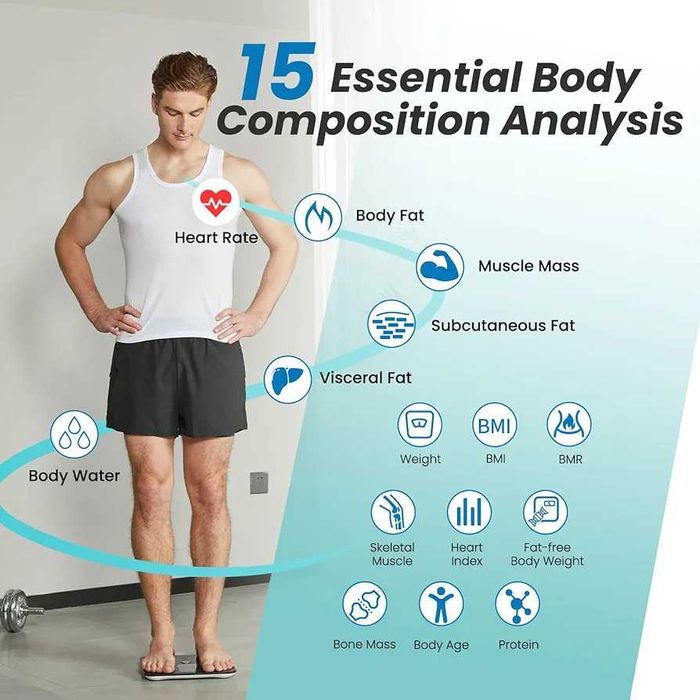 Cantar inteligent profesional cu 4 electrozi