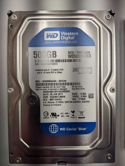 Твърд диск Western Digital 500 gb SATA III
