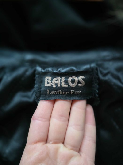 Дамско есенно - зимно кожено яке с ЕСТЕСТВЕН КОСЪМ - черно