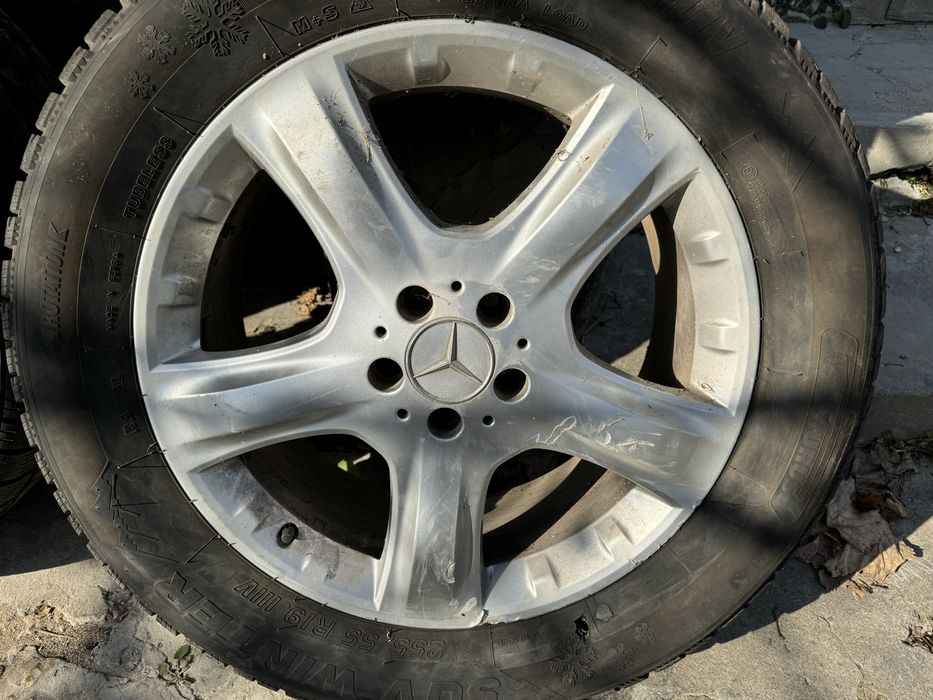 4 бр оригинални джанти  19ки с гуми Mercedes ML W164  5х112 ЕТ60 8J