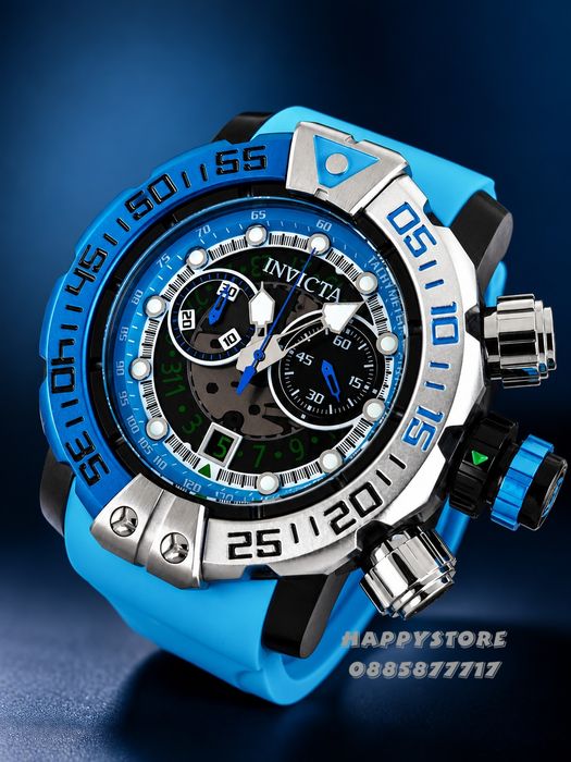 INVICTA Foxhound Blue 57 mm, Инвикта нов мъжки часовник