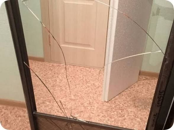 Замена зеркала, ремонт зеркала