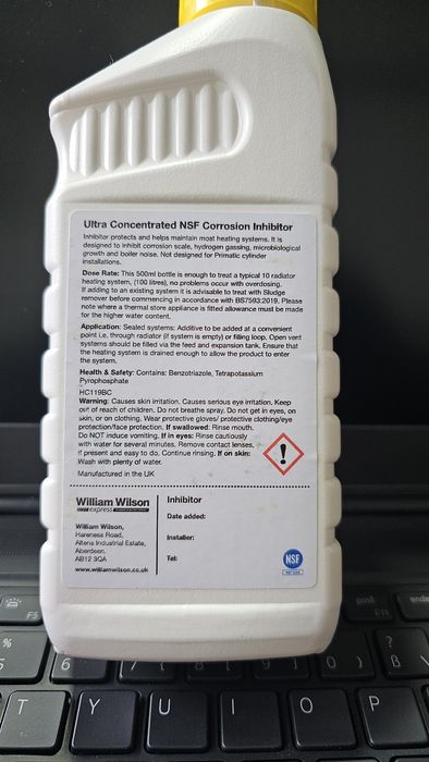 Препаран зазащита на централни отоплителни системи. 
Функция: Предпазв