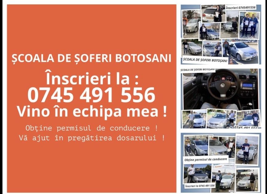 ȘCOALA de șoferi - cat B -