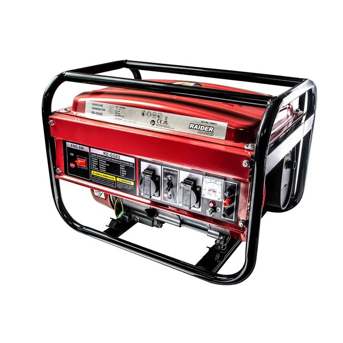 Монофазен бензинов генератор за ток RAIDER RD-GG02, 2 kW