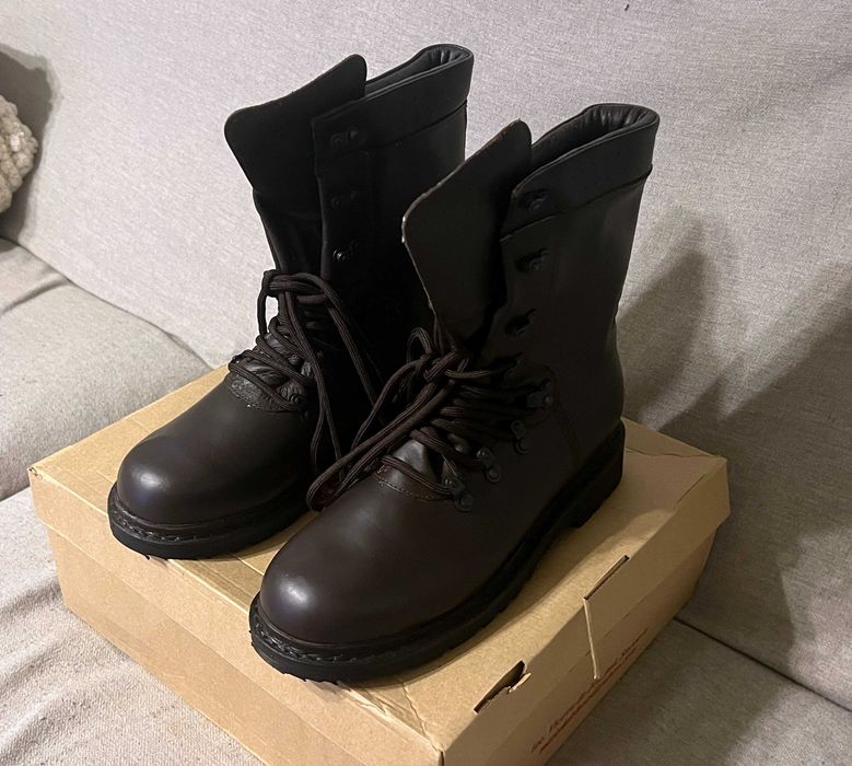 Bocanci militari maro din piele Armata Romana NOI marime 28.5