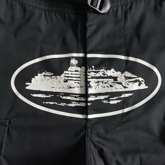 Corteiz cargos black and white