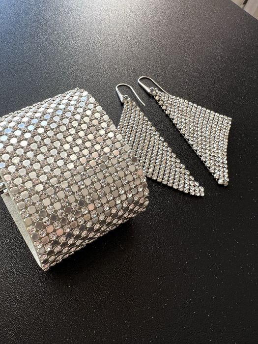 Набор Swarovski браслет, серьги