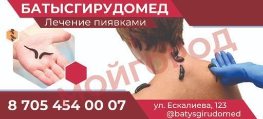 Лечение пиявками 1400 тенге