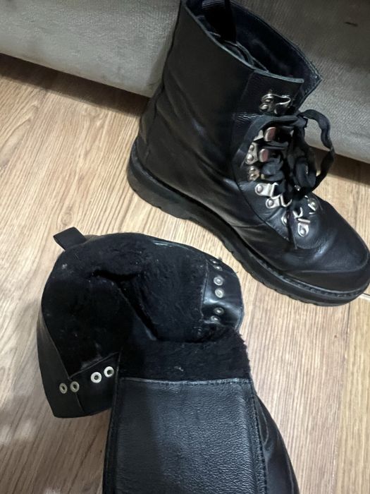 Ботинки зимние кожаные