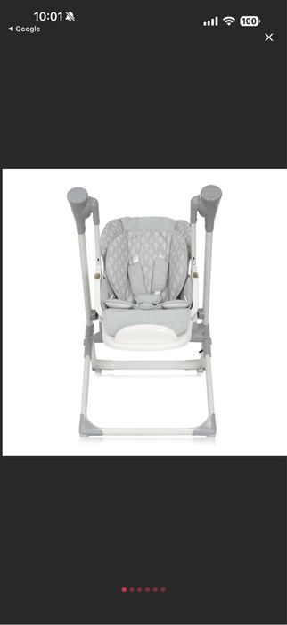 Scaun de masă bebe + leagăn + muzică