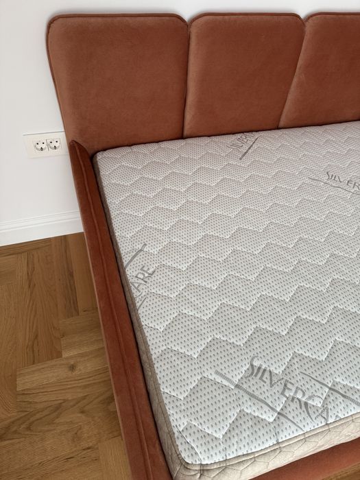 Pat copii tapitat nou cu saltea 100x200