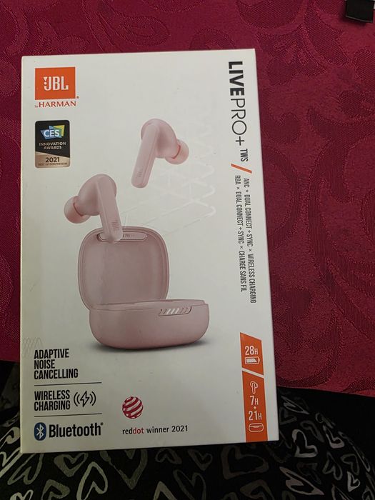 Căști Wireless JBL Live Pro+ TWS Pink – Noise Cancelling (ANC)/ Sigilate