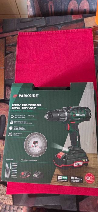 Mașină de gaurit/înșurubat Bormasina Parkside PABS 20-Li G8, acumulator 20V