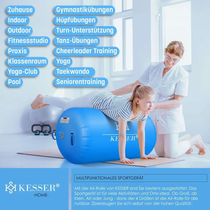 Rulou gonflabil gimnastică