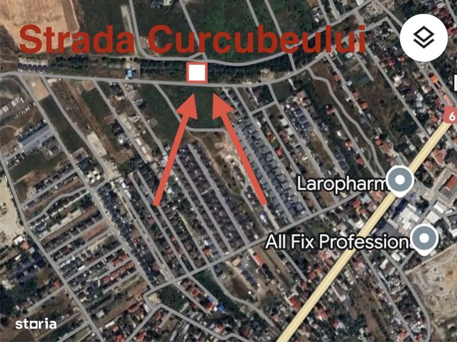 Vand teren intravilan zona f buna Str. Curcubeului