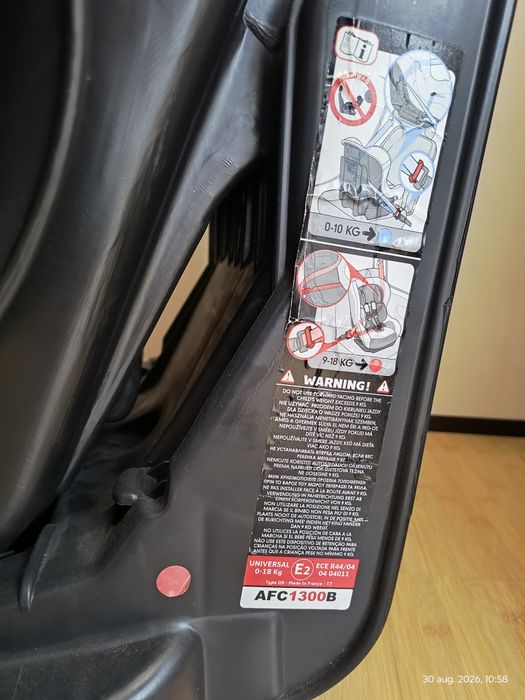 Scaun auto Juju Little Rider, 0 - 18kg, Negru/Rosu