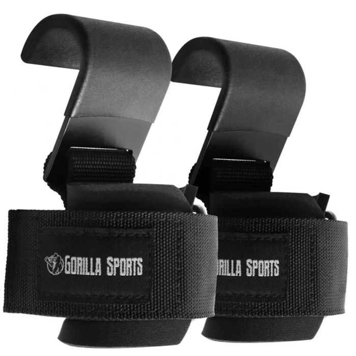 Ajutoare de ridicari cu carlige, negru