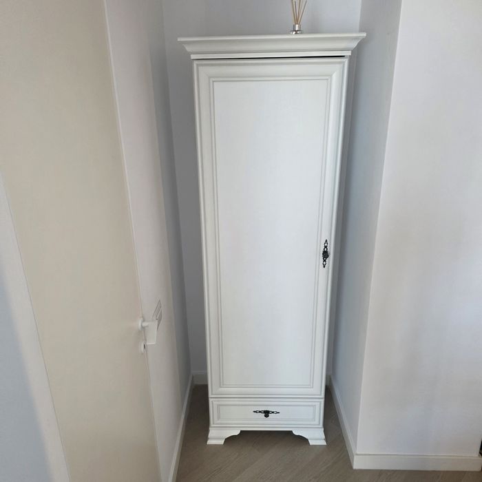 Dulap Idento 1 usa si 1 sertar din MDF alb