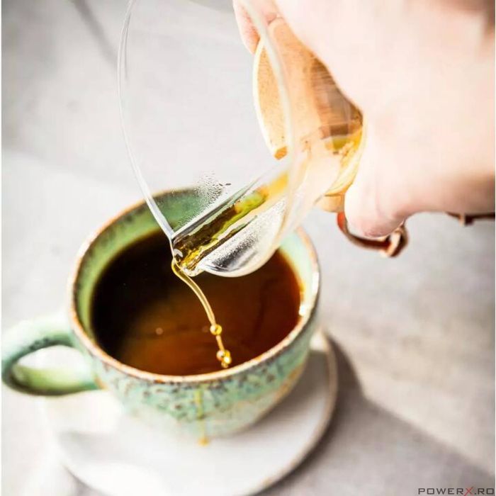 Recipient pentru cafea din sticla, 10 filtre, capacitate 400 ml,