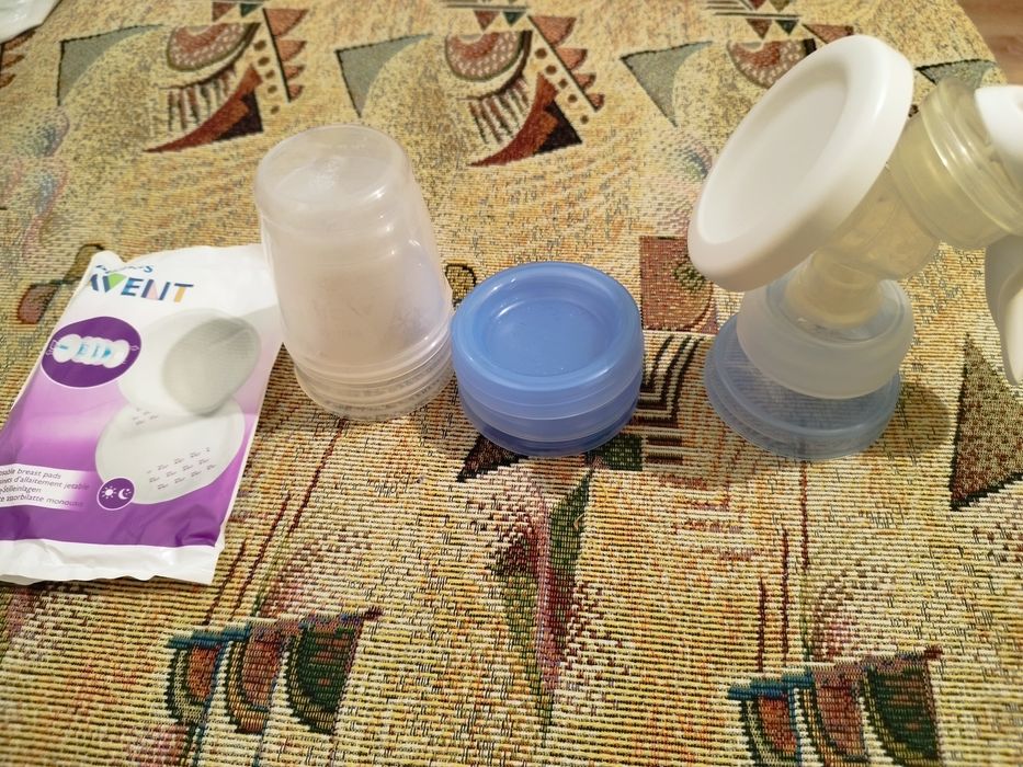 Ръчна помпа за изцеждане Philips Avent - Natural Motion, с чаши Via