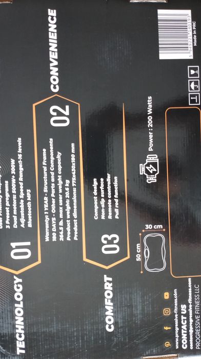 Platforma Vibromasaj Progressive Fitness/Bluetooth/că nou/cutia/acceso