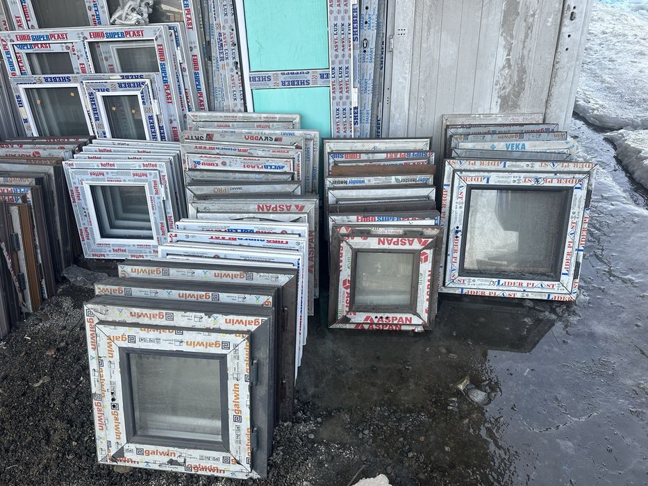 Бу новые окна двери форточки