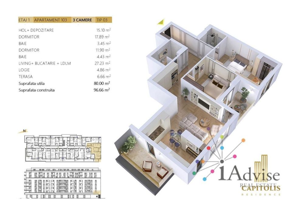 Apartament NOU 3 camere Coresi, Brasov — fotografia 1