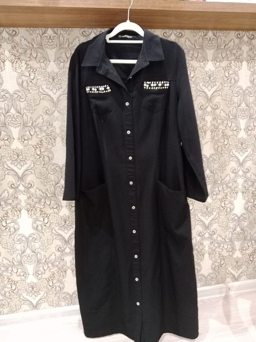 Чорный платье со стразами