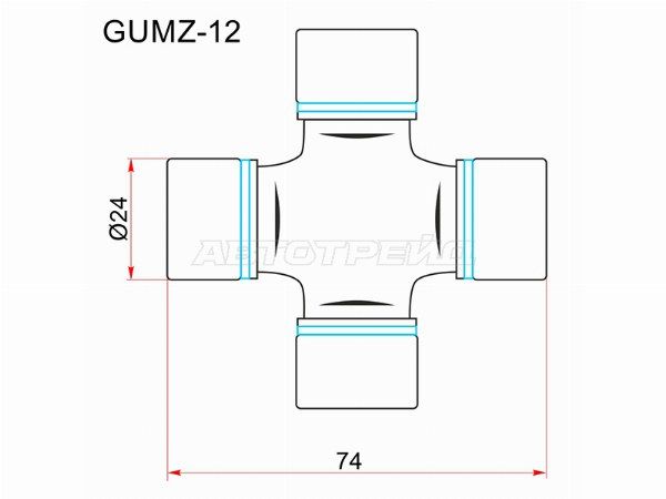 Крестовина карданного вала Kia Sorento