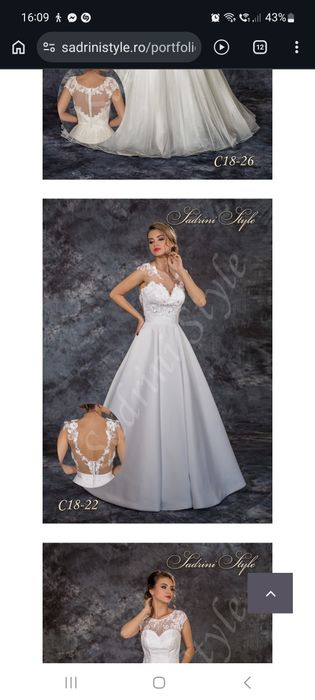 Rochie mireasa Sadrini