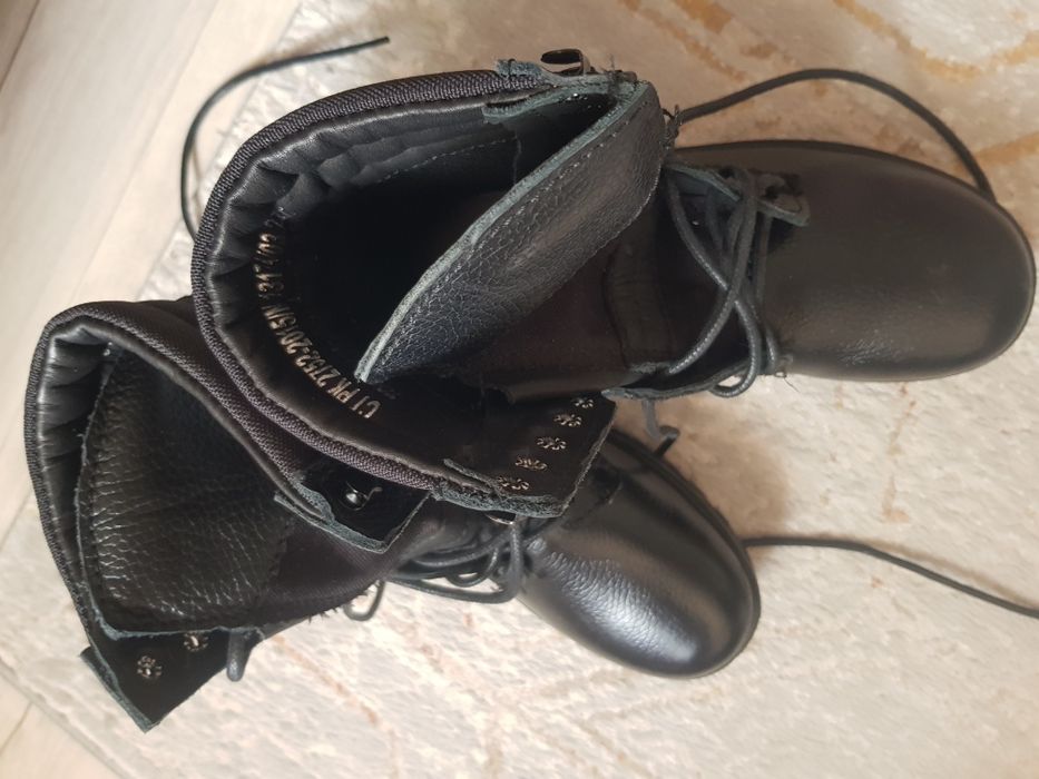 Берцы военные кожанные