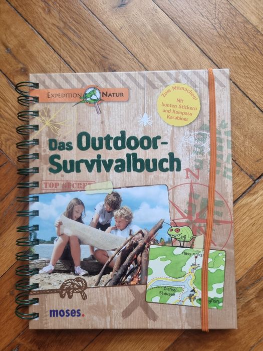 Outdoor Survivalalbuch - детска изследователска книга на немски