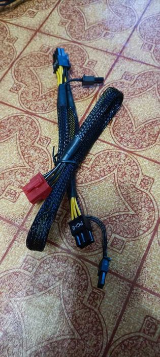 Модульный кабель для блока питания. 8pin на 2 x 6+2 (8)pin