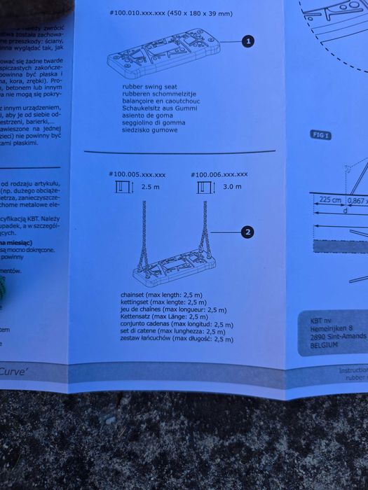 KBT Curve – Scaun profesional din cauciuc pentru leagăn