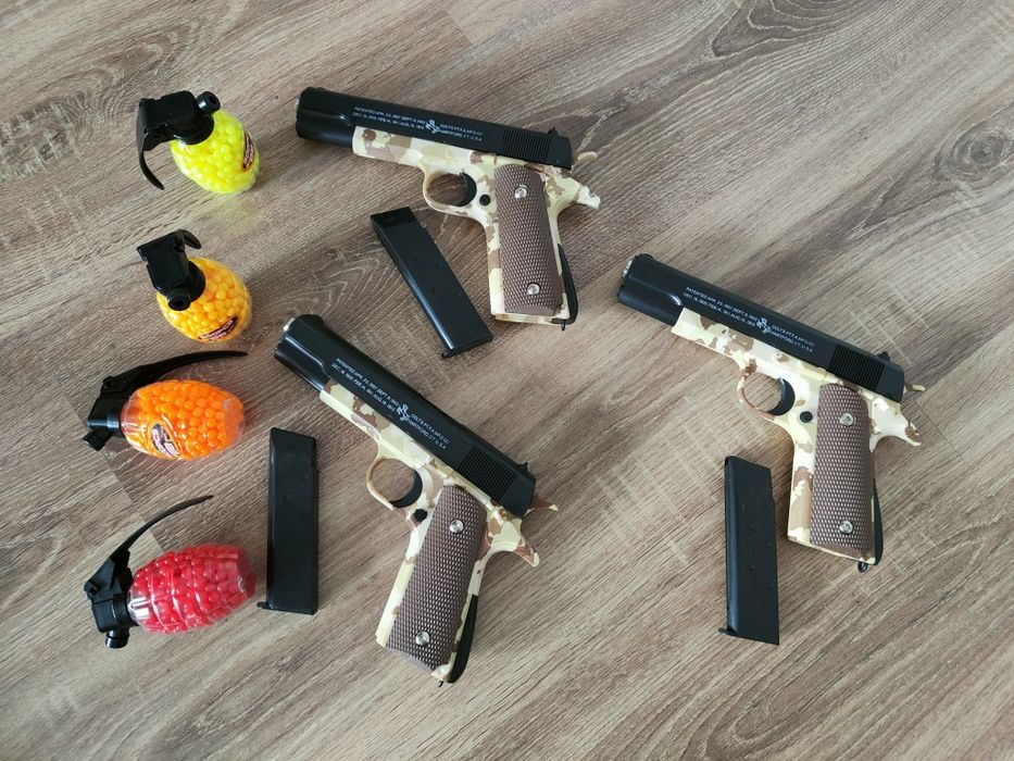 Pistol cu bile plastic ABS + bile incluse 500buc