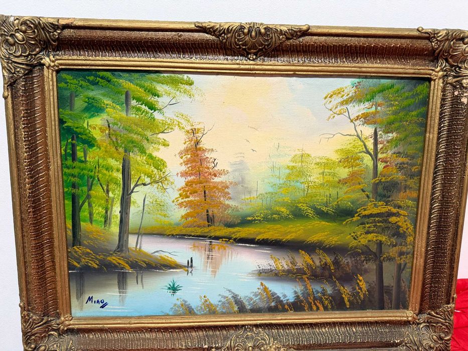 tablou vechi pictat pe panza in ulei pictura in ulei tablou vechi ulei