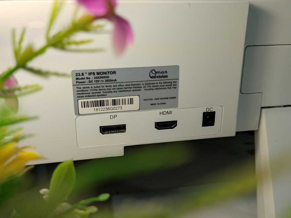 Монитор Qmax IPS 24 диагональ HDMi и DisplayPort