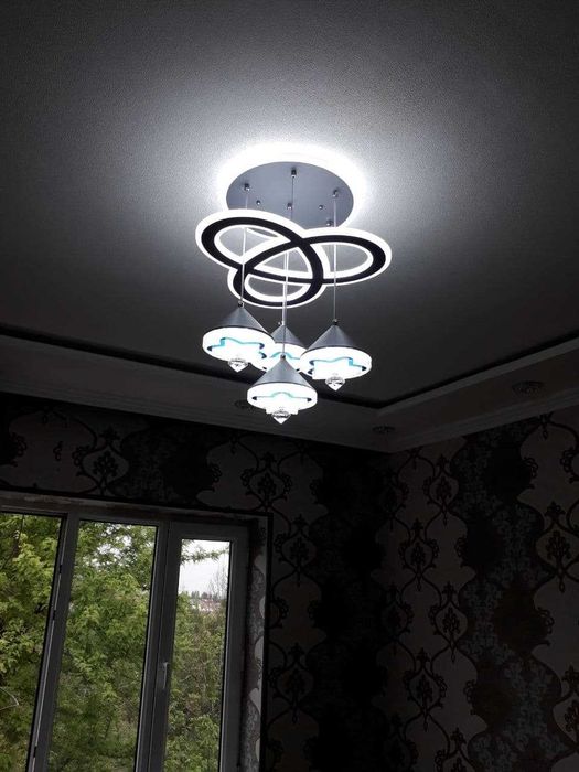 Сборка установка и замена люстр лед панелей бра включателей итд