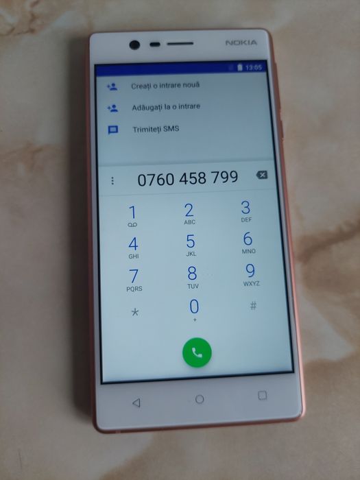 Vând Nokia 3 alb, fără probleme, impecabil și perfect funcțional /poze