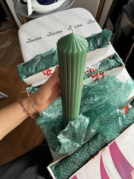 Lumanari verzi 40 cm