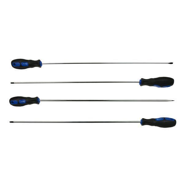 Комплект 4 екстра дълги отвертки 450 мм