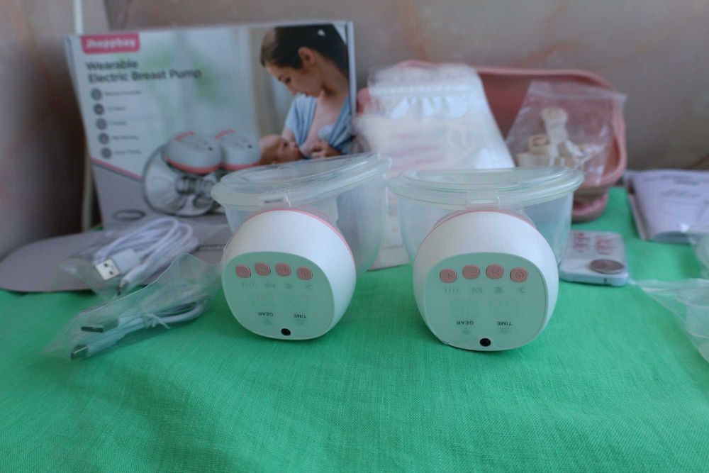 Електрическа помпа за кърма Jheppbay, преносима, без ръце- двойна