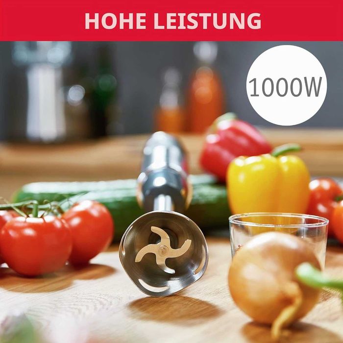 Нов Пасатор Чопър Moulinex DD655810 Quickchef 3 в 1, 3 Аксесоара, 1000 W, 2 години Гаранция