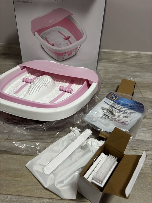 ЧИСТО НОВА! Хидромасажна сгъваема спа вана за крака