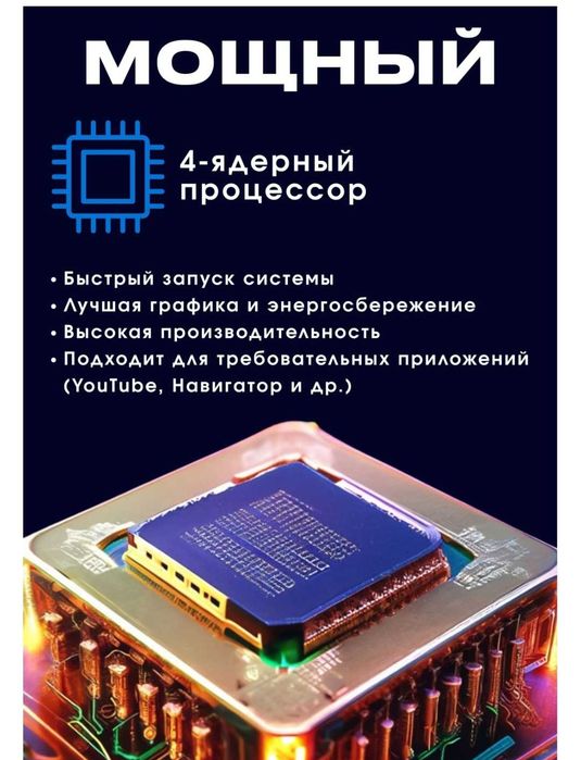 RED-MINI Автомагнитола Android, 4 ядра 4/64 гб