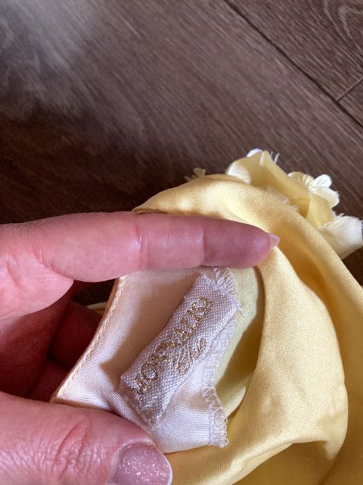 Лятна жълта роркля на MONNALISA р-р 12месеца