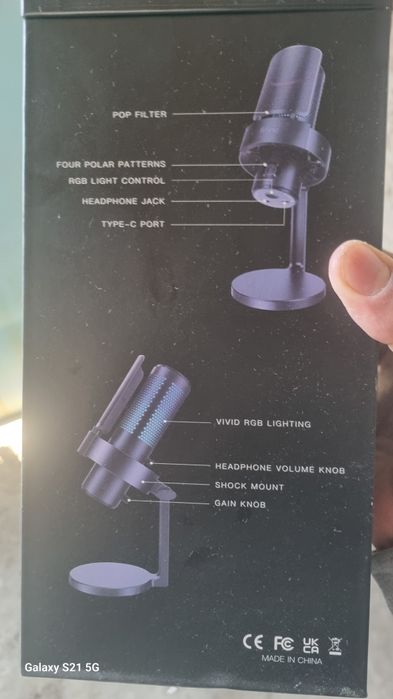 Микрофон для стрима . fifine a9 ampligame