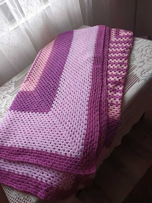 Pătură croșetată manual 2,35/2,35