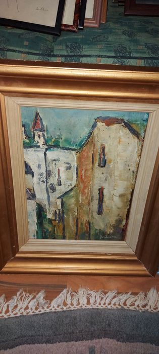 Tablou vechi, ulei, semnat, autor f.cunoscut.